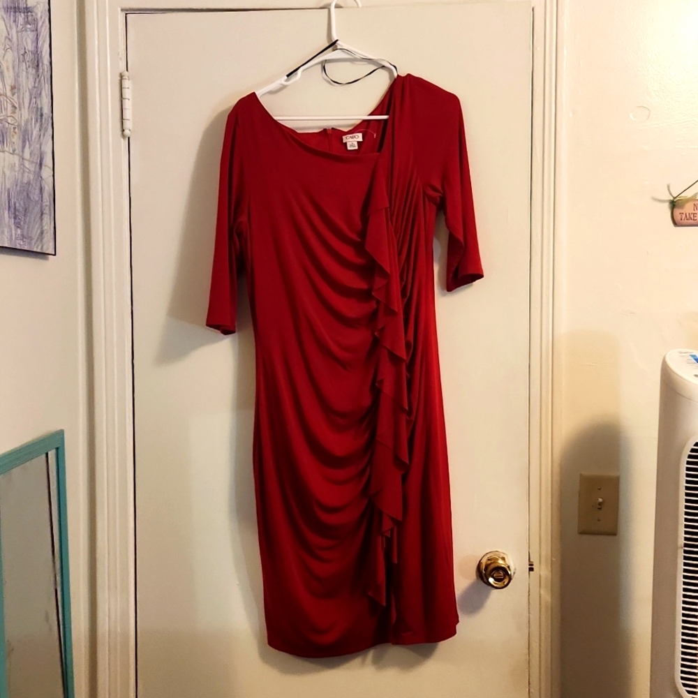 Brand new, never worn red Cato 3/4 sleeve dress